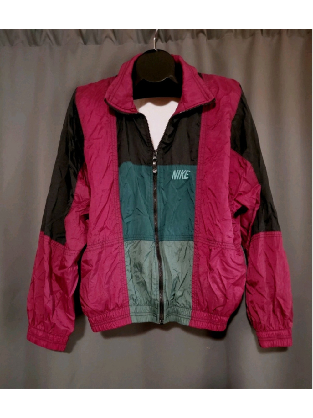 Vintage Nike Windbreaker Jacket Full Zip 90’s Men Size Large Colorblock